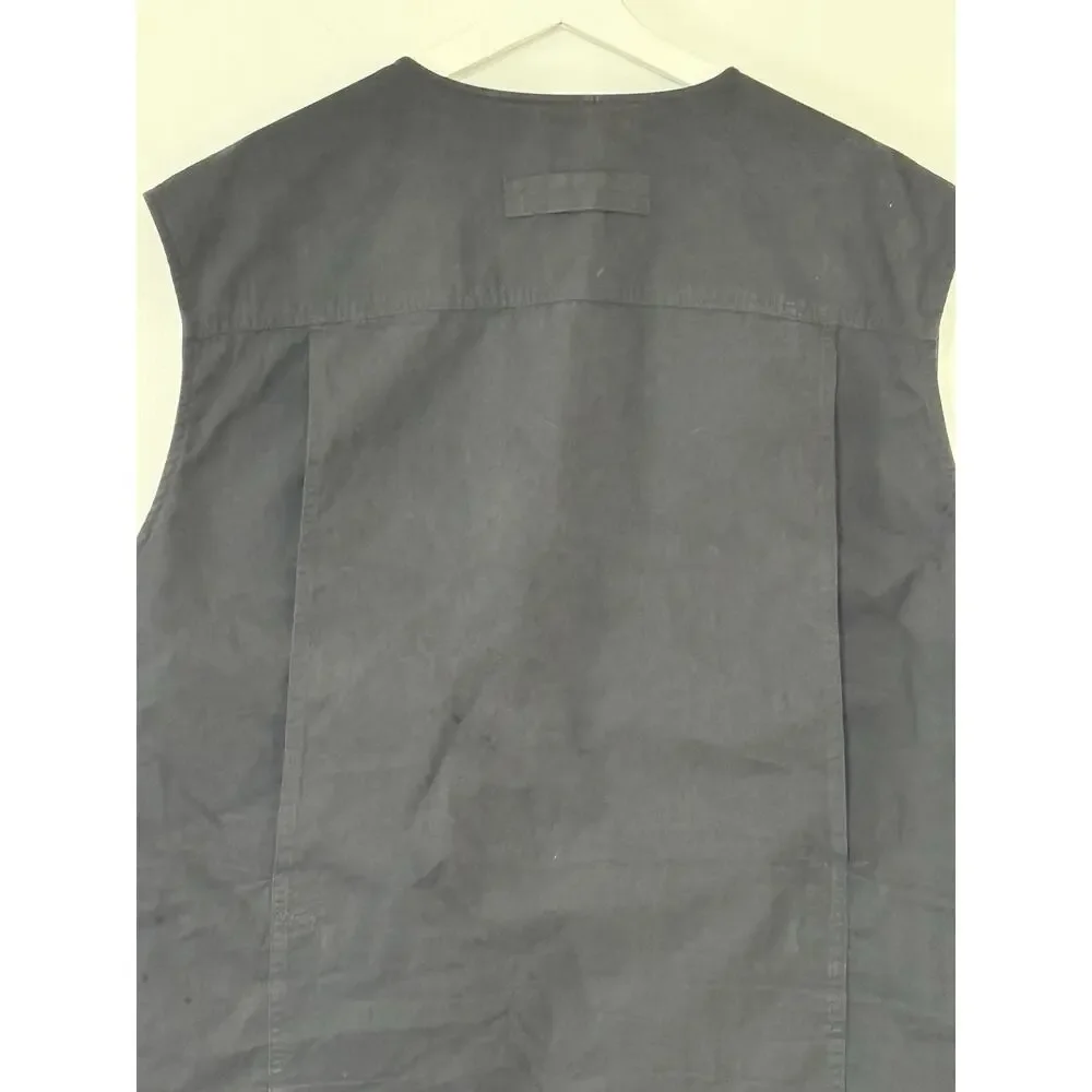 Duluth Trading Co Mens Vest Black Fishing Cargo Utility Pockets Workwear Size XL
